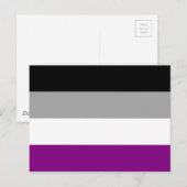 Aseksuele Pride Flag Briefkaart (Voorkant / Achterkant)