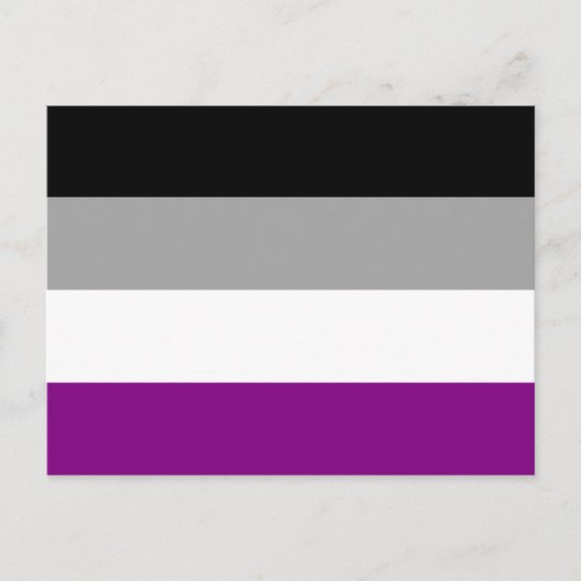 Aseksuele Pride Flag Briefkaart (Voorkant)