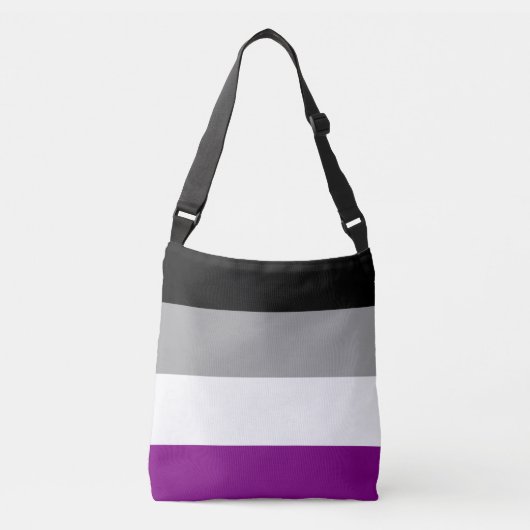 Aseksuele Pride Flag Crossbody Tas (Voorkant)