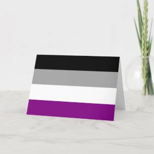 Aseksuele Pride Flag Feestdagen Kaart