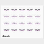 Aseksuele Pride Flag Hart Sticker (Vel)
