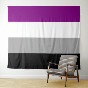 Aseksuele Pride Flag Horizontaal Wandkleed