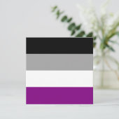 Aseksuele Pride Flag Kaart (Staand voorkant)
