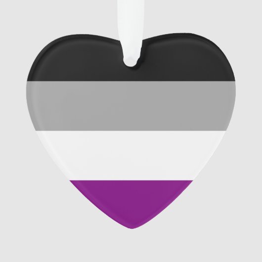Aseksuele Pride Flag Ornament (voorkant)