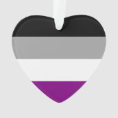 Aseksuele Pride Flag Ornament (achterkant)