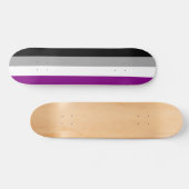 Aseksuele Pride Flag Skateboard (Horizontaal)