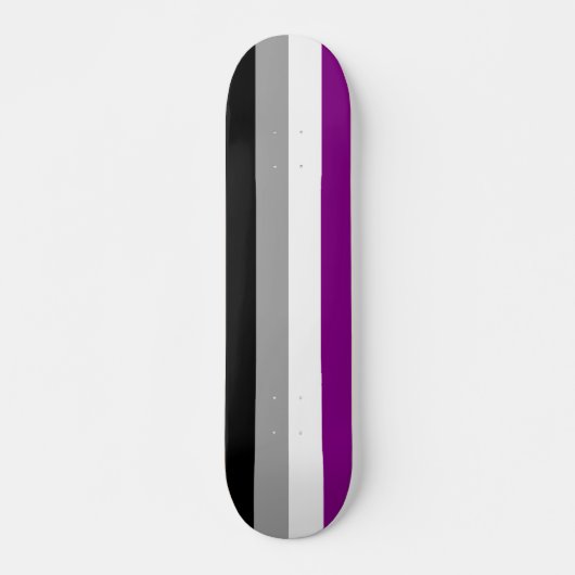 Aseksuele Pride Flag Skateboard (Voorkant)