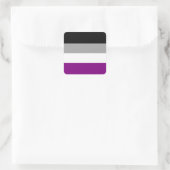 Aseksuele Pride Flag Vierkante Sticker (Tas)