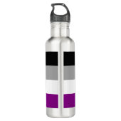 Aseksuele Pride Flag Waterfles (Achterkant)