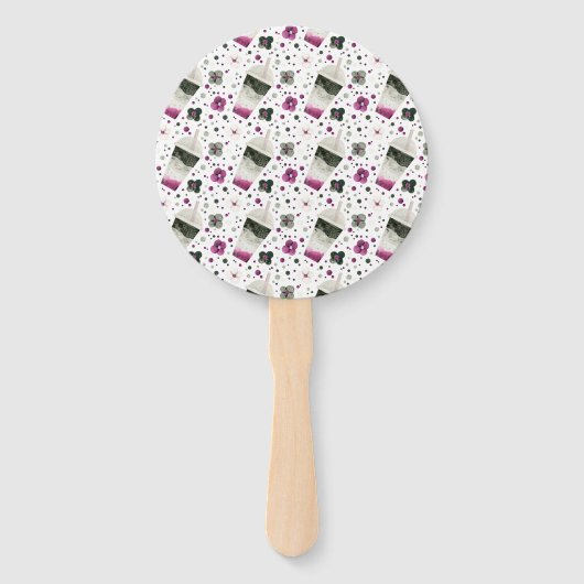 Aseksuele Pride Hand Fans Handwaaier (Achterkant)