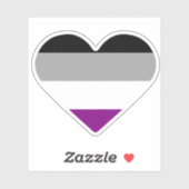 Aseksuele Pride Hart Sticker (Vel)