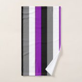 Aseksuele Pride, LGBTQ Pride, Striped Print Bad Handdoek (Handdoek)