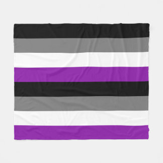 Aseksuele Pride, LGBTQ Pride, Striped Print Fleece Deken