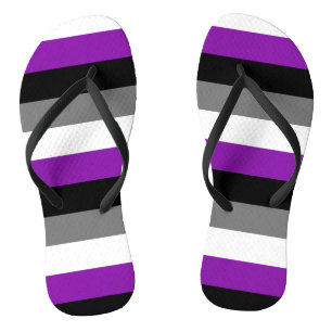 Aseksuele Pride, LGBTQ Pride, Striped Print Teenslippers