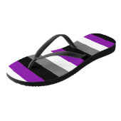 Aseksuele Pride, LGBTQ Pride, Striped Print Teenslippers (Schuin)