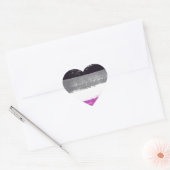 Aseksuele Pride Verf Hart Sticker (Envelop)
