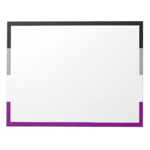 Aseksuele Pride-vlag Notitieblok
