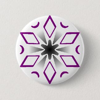 aseksuele pridesnowflake ronde button 5,7 cm