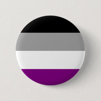 Aseksuele vlag-badge ronde button 5,7 cm