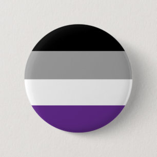 Aseksuele vlag-Button Ronde Button 5,7 Cm