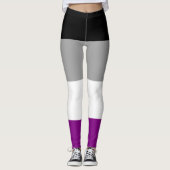 Aseksuele vlag leggings (Voorkant)