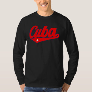 Asere Que Bola Cuba Havana Cuba Cubaanse Vlag Bas T-shirt