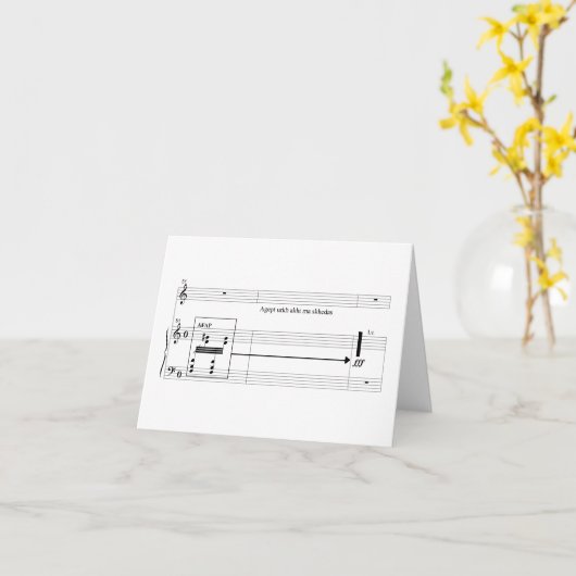 Aset Lege Notecard Kaart (Gele Bloem)