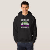 Asexual Aromantic Pride Flag Cute  Ace Aesthetic Hoodie (Voorkant volledig)