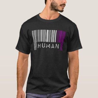 Asexual Barcode Pride Human Cute Ace Aesthetic LGB T-shirt