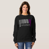 Asexual Barcode Pride Human Cute Ace Aesthetic LGB Trui (Voorkant volledig)