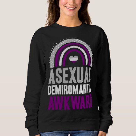 Asexual Demiromantic Awkward Asexual Pride Bohemia Trui (Voorkant)