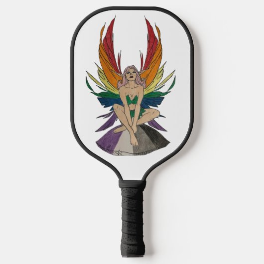 Asexual Faerie Pickleball Paddle (Voorkant)