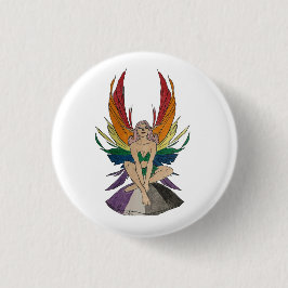 Asexual Faerie Ronde Button 3,2 Cm