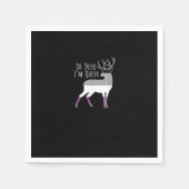 Asexual Flag Oh Deer Queer Pride Funny LGBT Design Servet (Voorkant)