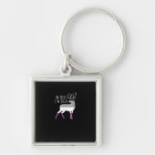 Asexual Flag Oh Deer Queer Pride Funny LGBT Design Sleutelhanger (Voorkant)