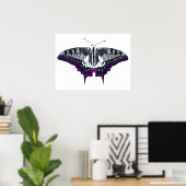 Asexual Flag Swallowtail Butterfly Poster (Thuiskantoor)