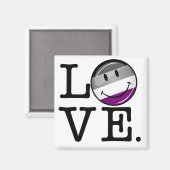 Asexual Love Pride Flag Magneet (Voorkant / Achterkant)