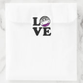 Asexual Love Pride Flag Vierkante Sticker (Tas)