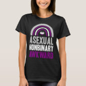 Asexual Nonbinary Awkward Asexual Pride Bohemian R T-shirt (Voorkant)