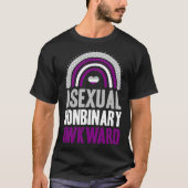 Asexual Nonbinary Awkward Asexual Pride Bohemian R T-shirt (Voorkant)