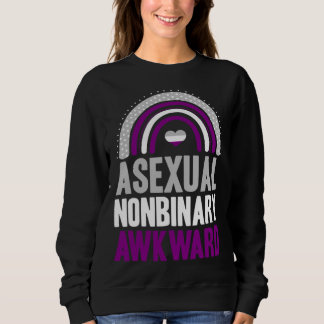 Asexual Nonbinary Awkward Asexual Pride Bohemian R Trui