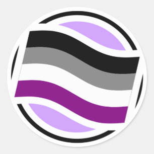 Asexual Pop-up definitiepictogram Sticker