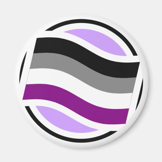 Asexual Pop-up icoonmagneet Magneet (Voorkant)