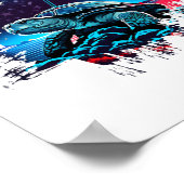 Asexual Pride Ace Flag Zee Turtle Subtiele LGBTQ Poster (Hoek)