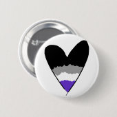 Asexual Pride Badge Ronde Button 5,7 Cm (Voorkant /achterkant)