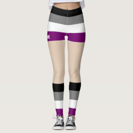 Asexual Pride Faux Shorts & Benen Leggings