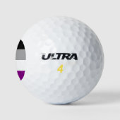 Asexual Pride Flag (Ace) (Asexualiteit) Golfballen (Logo)