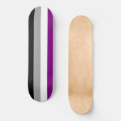 Asexual Pride Flag (Ace) (Asexualiteit) Skateboard (Voorkant)