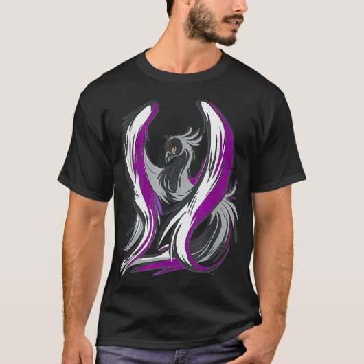 Asexual Pride Flag Design Support Asexuality LGBTQ T-shirt (Voorkant)