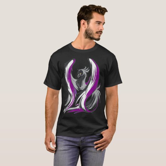 Asexual Pride Flag Design Support Asexuality LGBTQ T-shirt (Voorkant volledig)